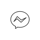 chatbox, facebook, message, messenger svg vector icon