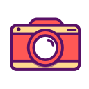 camera, image, media, outline, photo, photography, picture, social, traveling, video svg vector icon