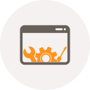 application, browser, configuration, development, settings, tools, window svg vector icon