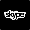 media, skype, social, square svg vector icon