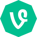 octagon, vine icon