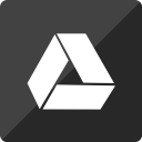 drive, gloss, google, media, social, square svg vector icon