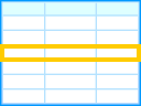 row, table svg vector icon