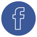 circle, facebook, outline, social-media svg vector icon