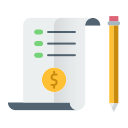 document, money, report, sheet, shopping svg vector icon