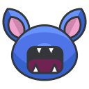 game, go, play, pokemon, zubat svg vector icon
