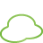 basic, cloud, green, weather icon