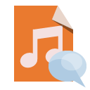 file,type,audio,speech,bubble icon