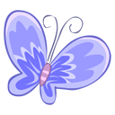 blue,butterfly icon
