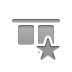 align,horizontal,top,star icon